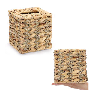 Boîte distributrice de porte-mouchoirs en jacinthe d'eau en gros pour papier serviette de restaurant - Product Image 3