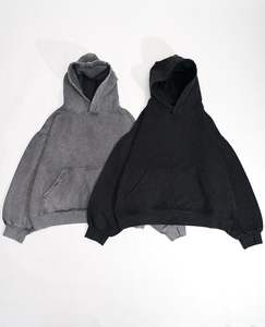 LOGO personnalisé vente en gros pull pour homme avec fermeture éclair et strass vierge avec visage intégral veste manteau sweat à capuche zippé pour homme avec fermeture éclair - Product Image 4