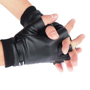 Haute qualité haltérophilie Gym entraînement fitness gants Gym cuir antidérapant gants demi-doigt Fitness gants pour unisexe - Product Image 1