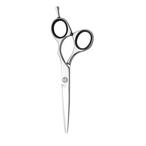 Ciseaux de coupe de cheveux de bébé professionnels ciseaux de salon de beauté à lame tranchante en acier inoxydable avec anneau en caoutchouc noir - Product Image 6
