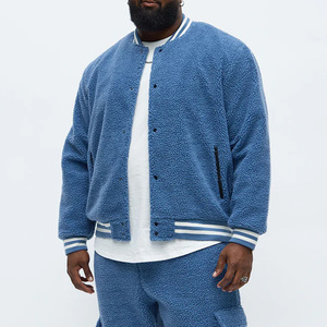 Latest Warm And Cozy <b>Sherpa</b> Bomber <b>Jackets</b> For <b>Men</b> Solid Color High Quality Customized <b>Men's</b> <b>Jackets</b> Trending Designs And Outfit - Product Image 4