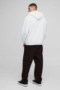 Nouvelle Mode Blanc Oversize Boxy Worldwide Texte Zip Up Through Basics Sweat à Capuche Coton Mélangé Personnalisé Dernière Conception Sweats à Capuche pour Hommes - Product Image 4