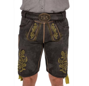 Shorts bavarois Ledhosen Oktoberfest Lederhosen pour hommes design personnalisé Shorts bavarois derniers pantalons bavarois allemands brodés Service OEM - Product Image 3