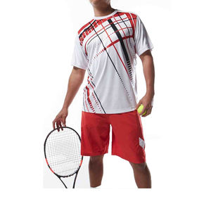 Uniforme de Tenis Profesional Personalizado de Alta Calidad para Hombre Adulto, Transpirable, de Secado Rápido, Ecológico, 100% Poliéster Frontal - Product Image 6