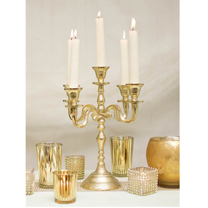 Candelabros de aluminio y Metal de la mejor calidad Superior, soporte de vela de 3 brazos para decoración de centro de mesa, decoración de bodas y fiestas - Product Image 2