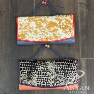 กระเป๋าสตางค์แฟชั่นใหม่สำหรับผู้หญิงความจุมาก2025กระเป๋าเงินรีไซเคิลหนังวัวพิมพ์ลายสัตว์อเนกประสงค์สำหรับผู้หญิงโลโก้ตามสั่ง - Product Image 1