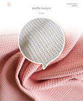 Super absorbant 100% coton gaufré serviette de cuisine séchage rapide marque Promotion tissé Technique Offre Spéciale torchon