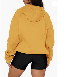 Sweat-shirts à capuche pour femmes en hiver, fabriqués au Bangladesh, respirants, durables, avec logo imprimé sur le devant et le dos, anti-rétrécissement, pour l'automne - Product Image 3