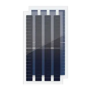 2024 New Arrivals 320W Solar BIPV Mono Half Cell PV Module 182mm 80Cells Double Glass Bifacial Frameless Photovoltaic Panel
