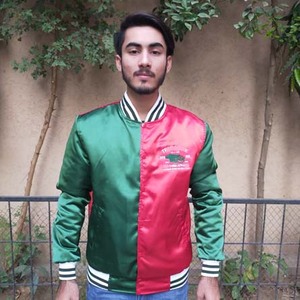 OEM Custom Embroidery Logo Letter Eco-Friendly Breathable <b>Summer</b> Baseball Silk Satin <b>Bomber</b> Varsity <b>Jacket</b> for <b>Men</b> - Product Image 2