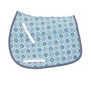 Tapis de selle de cheval de luxe de haute qualité Tapis de selle anglais personnalisable en cuir et coton de dressage - Product Image 1