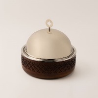Casserole ronde en acier inoxydable moderne de qualité supérieure avec couvercle en dôme pour un usage domestique et hôtelier Plat à fondue pour mariage Passe au lave-vaisselle