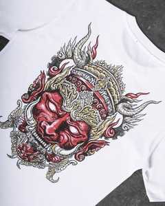 เสื้อยืดสตรีทแวร์สำหรับผู้ชายเสื้อยืดโอเวอร์ไซส์ไหล่ตกไหล่ทรงหลวมโลโก้พิมพ์ลายสกรีนได้ตามต้องการ - Product Image 2