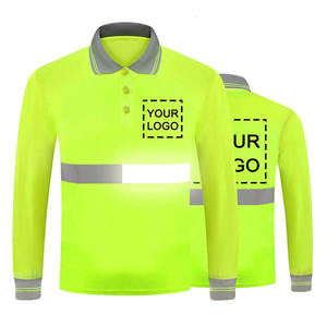 Chemises polo personnalisées en gros avec logo OEM, haute visibilité, imperméables, respirantes, avec des caractéristiques de sécurité réfléchissantes - Product Image 5