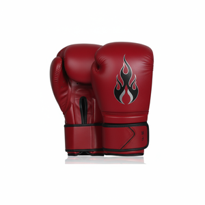 POWER PUNCH Guantes de entrenamiento de boxeo Cuero de vaca Correa de muñeca ajustable Cierre de gancho y bucle - Product Image 4