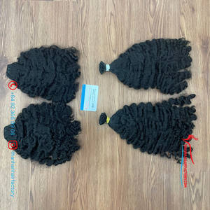 Extensiones de cabello rizado de vapor de alta calidad 2024, trama de cabello humano económico con cutícula completa de cabello birmano - Product Image 2