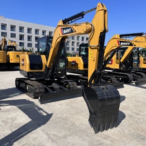 Entrega rápida SANYS SY55C Excavadora usada de 5,5 toneladas para proyectos de construcción, minería y carreteras Calidad Premium garantizada - Product Image 4