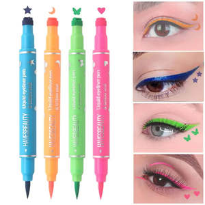 Crayon Eyeliner Double Pointe Imperméable pour Maquillage de Fête, Eyeliner Magnétique Coloré, Ingrédients Chimiques, Résistant à l'Eau, Emballage en Boîte - Product Image 2