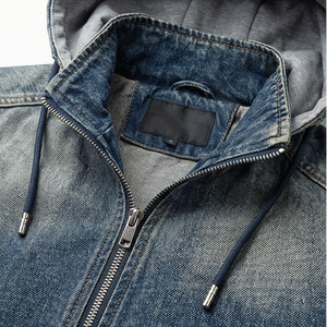 Veste d'hiver personnalisée pour homme et femme, bomber coupe-vent, design lettreman, col montant, options cuir et denim, fabrication haut de gamme - Product Image 4