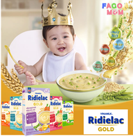 VINAMILK-RiDielac-Alimentos para bebés-Leche de trigo con sabor a plátano-Alta calidad 250g X 12 Cajas por cartón GMP HALAL ISO BRC FSSC