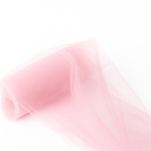 <b>Tulle</b> Fabric - Light Pink - Polyester <b>Tulle</b> Fabric - Lightweight and Versatile, 120cm Wide - Product Image 1