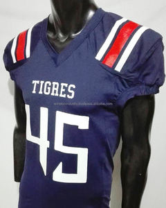 Uniforme de football américain personnalisé en gros qualité unique haut à séchage rapide avec une nouvelle caractéristique respirante - Product Image 4