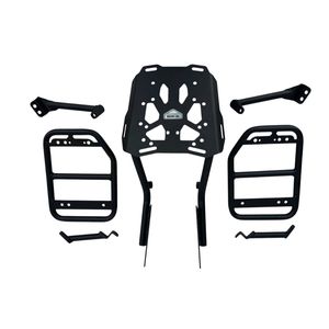 Porte-bagages de moto en acier inoxydable Detech Win 110 avec cadre latéral et supports de réservoir de carburant, placement arrière, marque MBIKER - Product Image 1