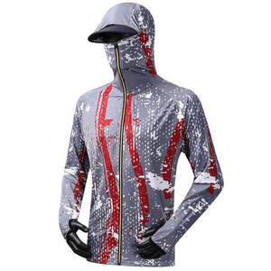 Vente en gros de sweat à capuche de pêche à manches longues personnalisé pour hommes respirant imperméable sublimé UV UPF 50 séchage rapide performance grande taille - Product Image 6