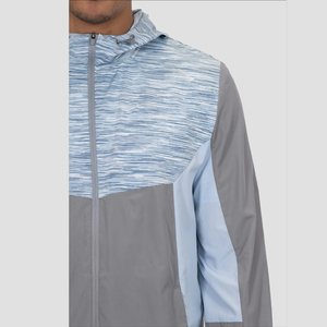 เสื้อแจ็กเก็ตกันลมสำหรับผู้ชาย3โทนสีผ้าไนลอนแบบปรับแต่งได้ - Product Image 5