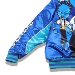 Patch Bordir Huruf Kustom Vintage Bordir 3D Jaket Satin Berkualitas Tinggi Jaket Logo Kustom untuk Pria - Product Image 4