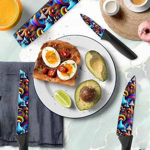 Vente flash - Ensemble de couteaux de cuisine en plastique de qualité supérieure, durable, ambidextre, 5 ensembles, couteau de chef japonais pour la cuisine à domicile, prix d'usine, livraison rapide - Product Image 4