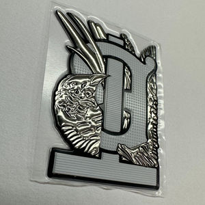 2023 Hit article haute qualité personnalisé TPU transfert de chaleur Logo étiquette pour Jersey or argent 3D étiquette pour vêtement T-Shirt vêtements - Product Image 3