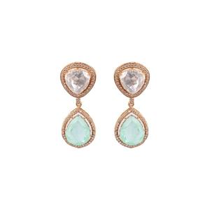 Collar Gajaah de Plata 925 con Piedra Verde y Kundan Polki de Moda | Conjunto de Joyería Étnica Chapada en Oro Hecha a Mano, Joyería Nupcial, Regalo - Product Image 3