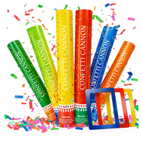 Canon à confettis en poudre colorée haute pression, facile à utiliser, sûr pour les enfants, emballage personnalisé, fête d'Halloween, jetable, biodégradable