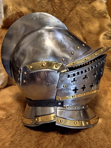 Authentique casque de guerre médiévale viking en acier inoxydable finition métal antique, fait main, haute qualité, accessoires de costume, aventail, oreille - Product Image 2