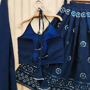 ชุดเลเฮนกาโชลีดูปัตตาประดับเลื่อมรุ่นราหมา ของชอร์ยัมแฟชั่น ขายดีที่สุด |   สินค้ามาใหม่ คุณภาพพรีเมียม ชุดเดรสยาวถึงพื้น สำหรับทุกฤดูกาล เหมาะสำหรับงานปาร์ตี้ - Product Image 3