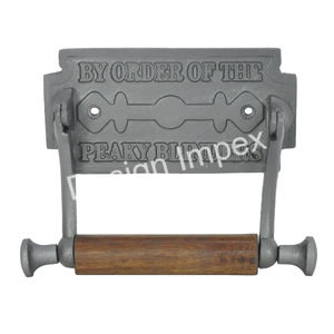 Par commande des Peaky Blinders Porte-rouleau de papier de soie pour salle de bain Vanity Heavy Duty Handcrafts Porte-papier hygiénique en métal - Product Image 4