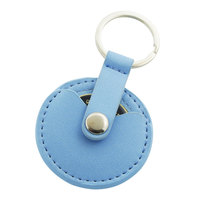 Porte-clés en cuir avec jeton de câlin, médiator de guitare, logo personnalisé, porte-clés triangulaire, marque JR, haute qualité