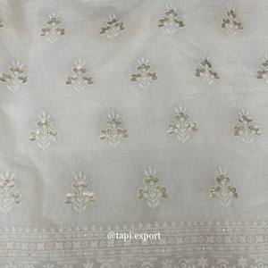 Tinh khiết <span class=keywords><strong>Mul</strong></span> bông thêu kurti vải kẻ sọc Wedding Dress vải với độc quyền butti mẫu thiết kế Phù Dâu 'trang phục - Product Image 2