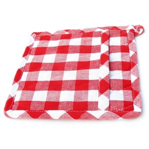 Porta ollas de lujo de exportación india, diseño a cuadros marrón, apto para horno, accesorios de cocina ecológicos para uso doméstico y hotelero - Product Image 5