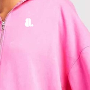 เสื้อฮู้ดดี้สปอร์ตแบบซิป 2 in 1 สำหรับผู้หญิง ผ้าฝ้าย 100% คุณภาพสูง สไตล์วินเทจ ล้างสีแบบแอซิด พิมพ์ลาย ระบายอากาศได้ดี เหมาะสำหรับฤดูหนาว - Product Image 6