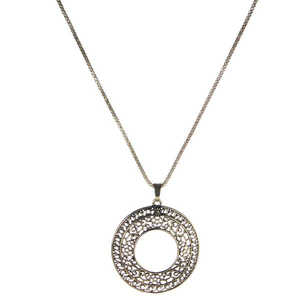 Collar con colgante fino de cadena chapado en oro antiguo Urthn 1203013 - Product Image 1