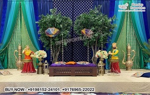 Decoración de Sangeet de estilo marroquí musulmán para configuración de escenario, gran oferta, lámparas marroquíes turcas, lámparas modernas para eventos de boda FRP marroquíes - Product Image 5