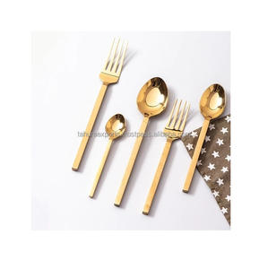 Juego de Cubiertos de acero inoxidable y Metal de diseño moderno, juego de cubiertos en vajilla disponible en tamaños personalizados - Product Image 6