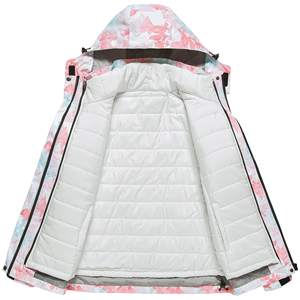 Manteau long matelassé pour femme, best-seller, logo personnalisé, capuche respirante, rembourrage en polyester, toile de nylon de haute qualité, OEM - Product Image 3