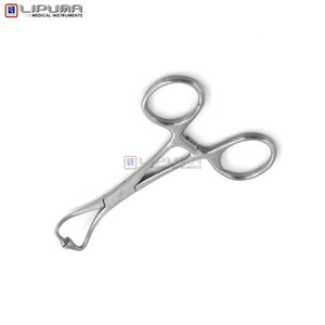 Pinzas de toalla Bertram de alta calidad, fórceps, instrumentos quirúrgicos manuales de acero inoxidable, estándar de seguridad Mol esterilizable - Product Image 3