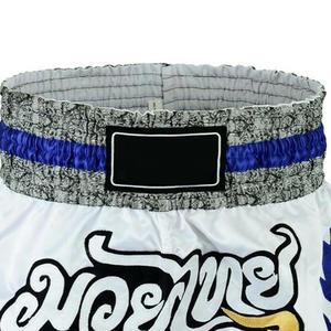 Pantalones cortos duraderos resistentes al desgarro Muay Thai Boxing Fight Kickboxing Grappling Training Workout Gym Shorts para hombres - Product Image 6