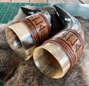 Cuerno Vikingo Tradicional para Beber, Taza de Cuerno Natural Ecológica para Celebraciones de Año Nuevo - Product Image 3