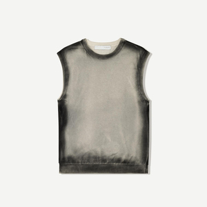 T-shirt en coton brodé imprimé tricoté, t-shirts courts pour hommes, avec logo personnalisé, coupe Boxy - Product Image 1