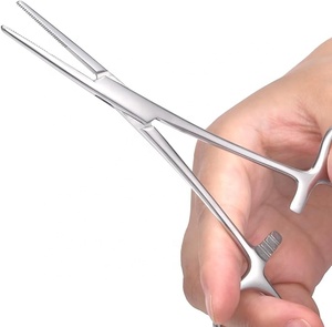 Pinzas Hemostáticas Rankin Crile con Bloqueo, Punta Curva de 5.5 Pulgadas, Mordazas Serradas, Instrumentos Médicos para Hemostasia en Laboratorio Veterinario - Product Image 6